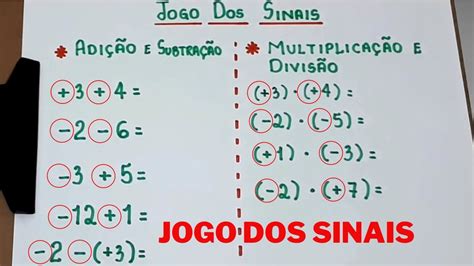 jogo dos sinais matemática